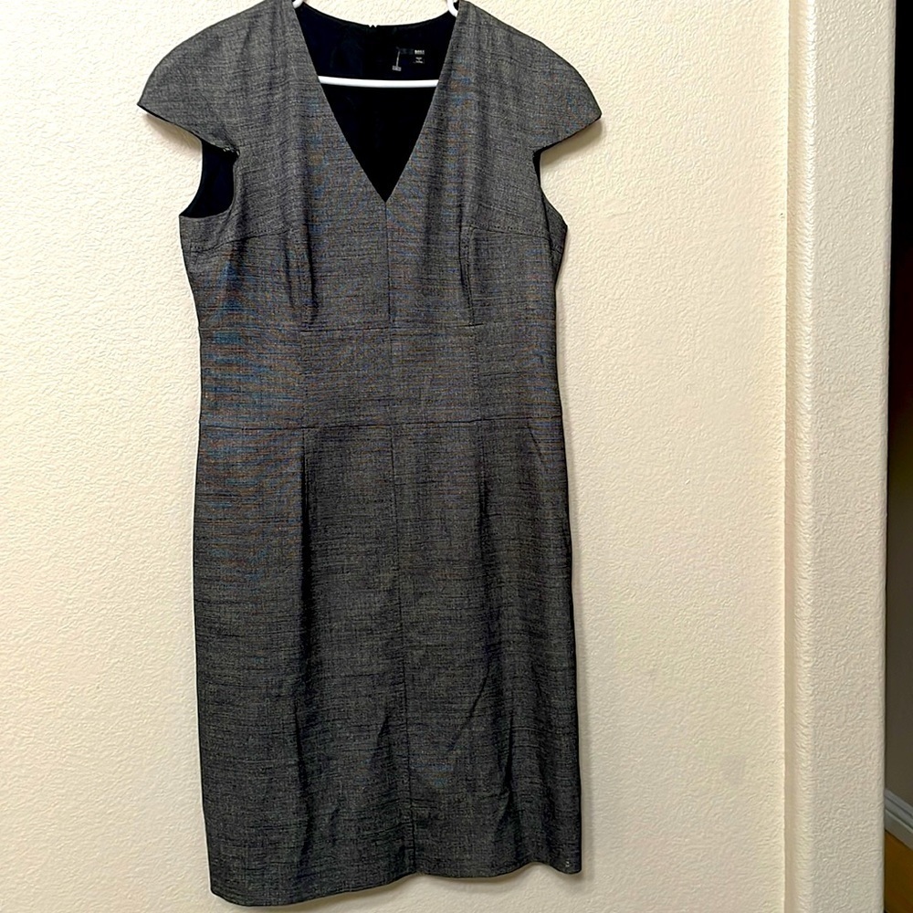 Hugo boss Sz 44 / 12 midi career dress vintage y2k - Picture 2 of 10
